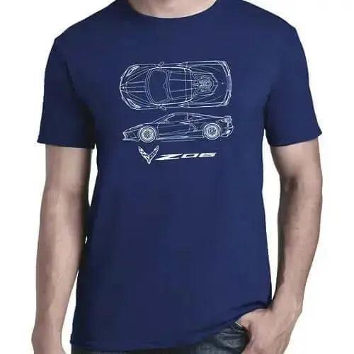 Z06 Corvette Navy Men's T-Shirt - Team Lingenfelter